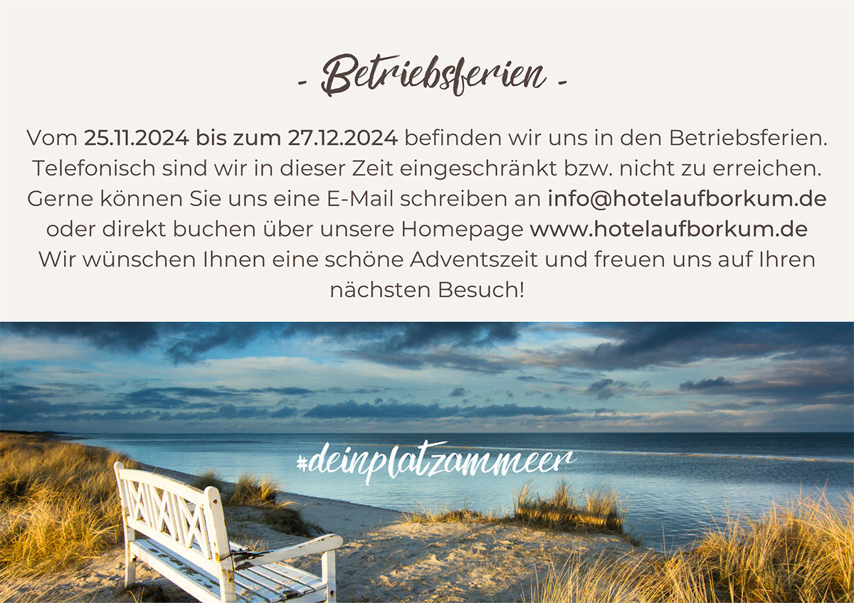 Betriebsferien